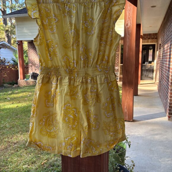 Derek Lam Yellow Romper Size 52 - Picture 3 of 3